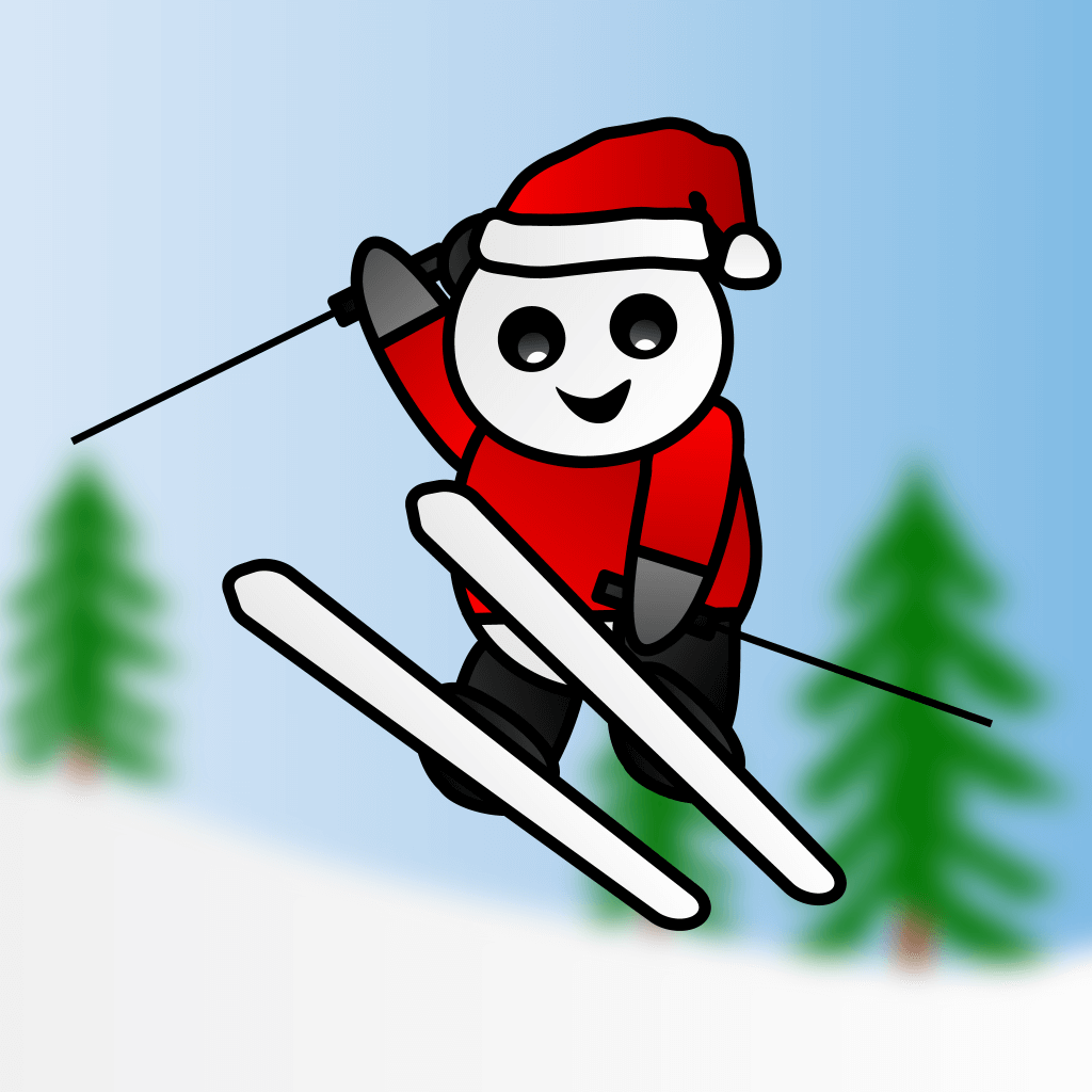 Skiing Panda